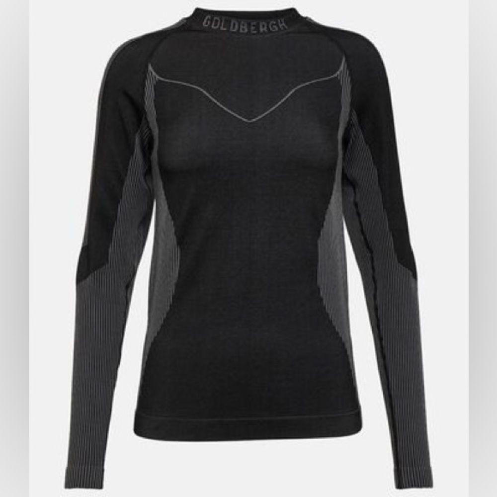 Goldbergh Slick Fast Base Layer Thermal Long Sleeve Top NWT Small / Medium Black